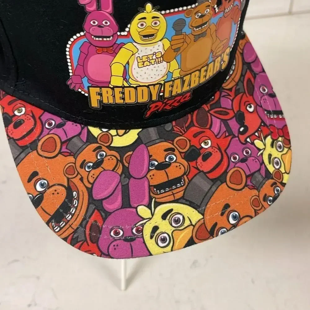 Five Nights at Freddys Youth Hat Black Freddy Fazbear’s Pizza Baseball Cap